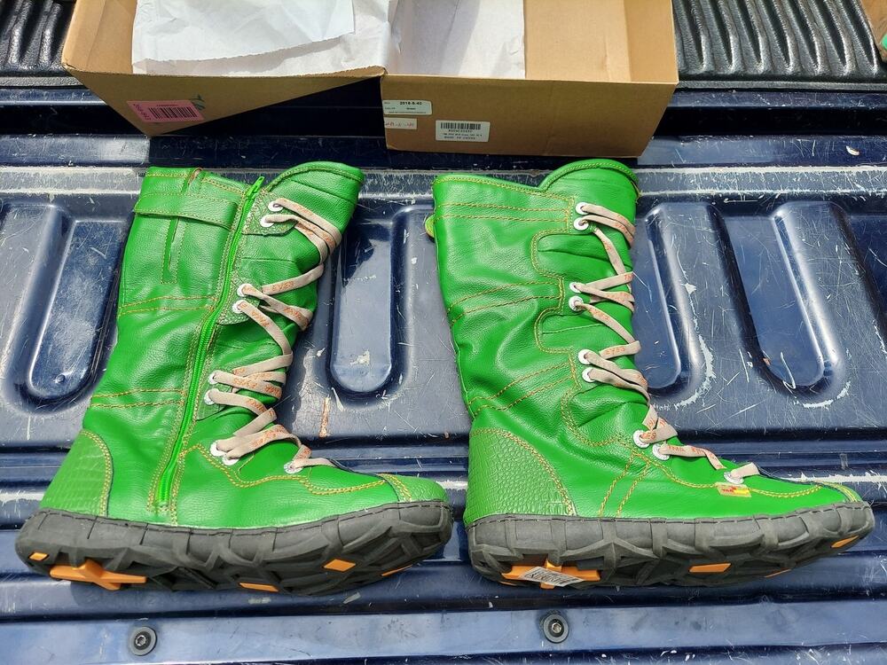 TMA Company Womens Boots Size 9 Green Sneaker Shoe Lace Up Mid Calf